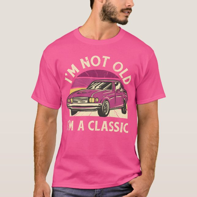 Camiseta Classic Vintage Car Quote girl (Frente)