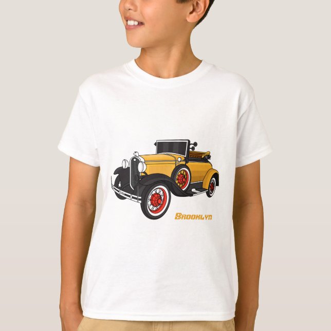 Camiseta Classic yellow car 1931 (Frente)