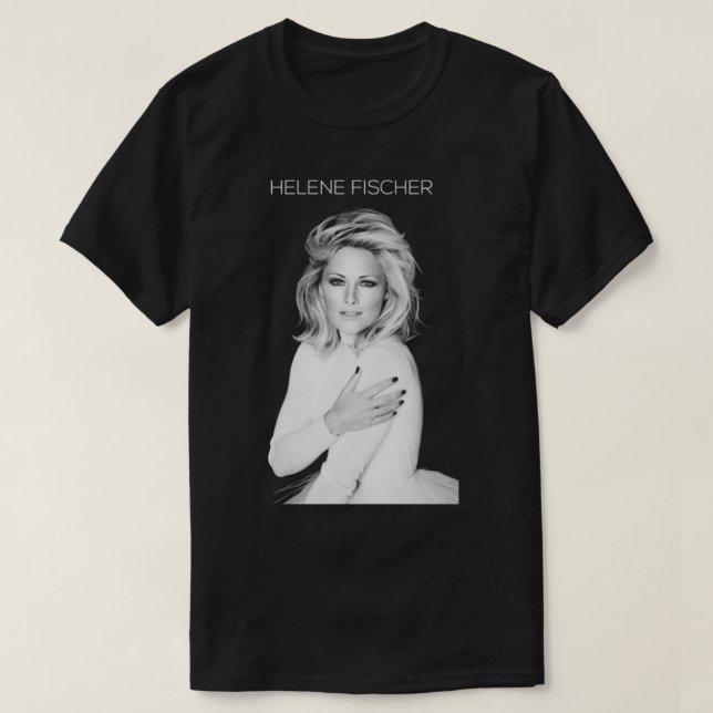 Camiseta Clássica BW Helene Fischer (Frente do Design)