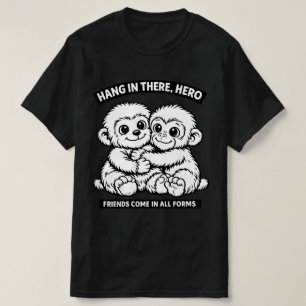 Camiseta Clássica com Design do Macaco Punch-kun