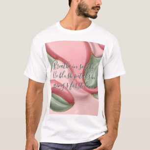 Camiseta clássica com gráfico abstrato elegante