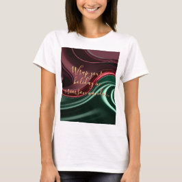 Camiseta clássica com gráfico abstrato elegante