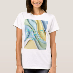 Camiseta clássica com gráfico abstrato elegante