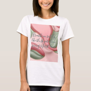 Camiseta clássica com gráfico abstrato elegante