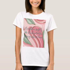 Camiseta clássica com gráfico abstrato elegante