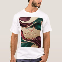 Camiseta clássica com gráfico abstrato elegante