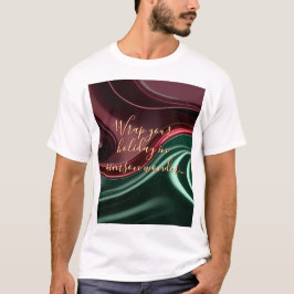 Camiseta clássica com gráfico abstrato elegante