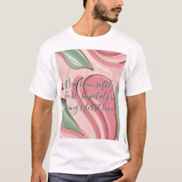 Camiseta clássica com gráfico abstrato elegante