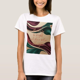 Camiseta clássica com gráfico abstrato elegante