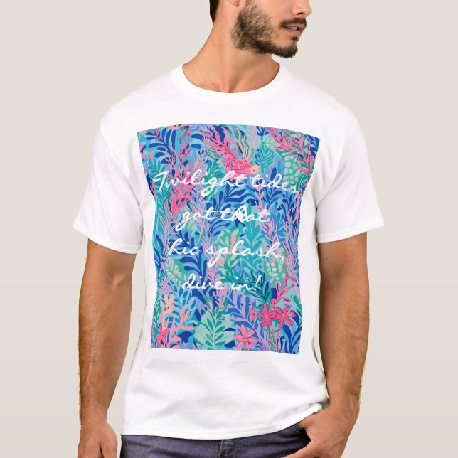Camiseta clássica com gráfico estiloso (Frente)