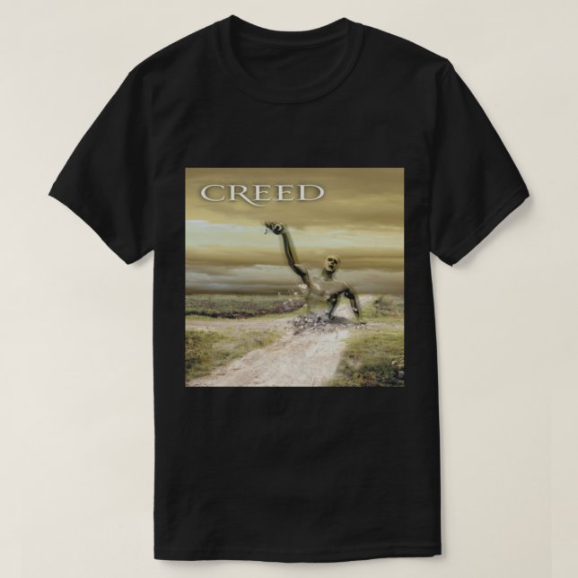 Camiseta Clássica Creed Human Clay (Frente do Design)