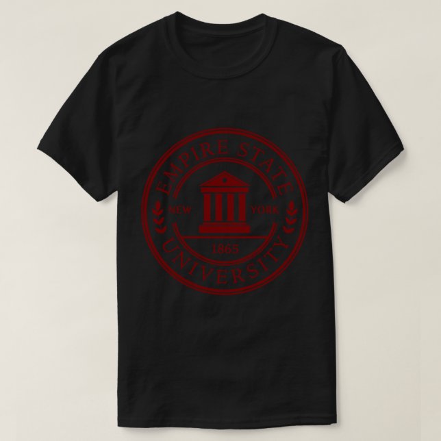 Camiseta Clássica da Universidade Estadual Império (Frente do Design)