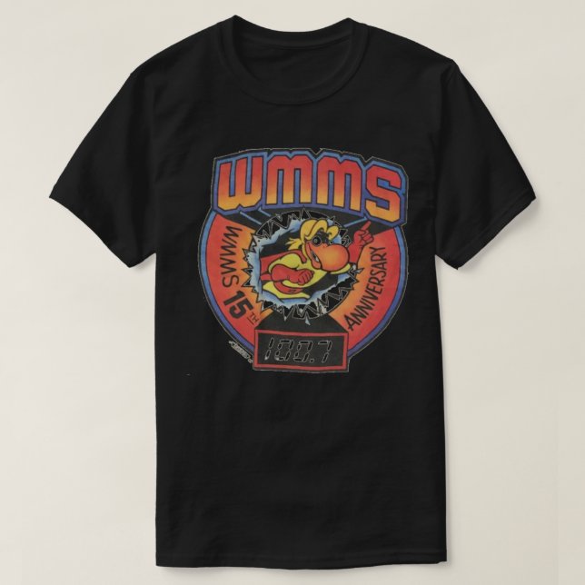 Camiseta Clássica de 15 do WMMS (Frente do Design)