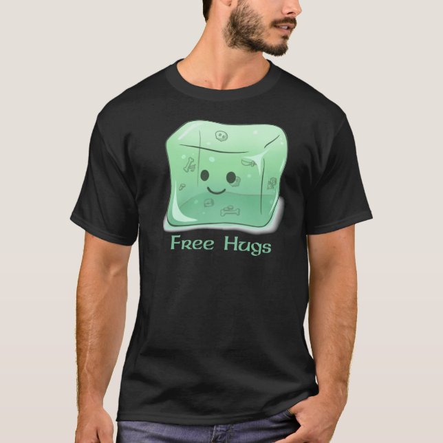 Camiseta Clássica de Abraços Grátis em Cubo Gelati (Frente)