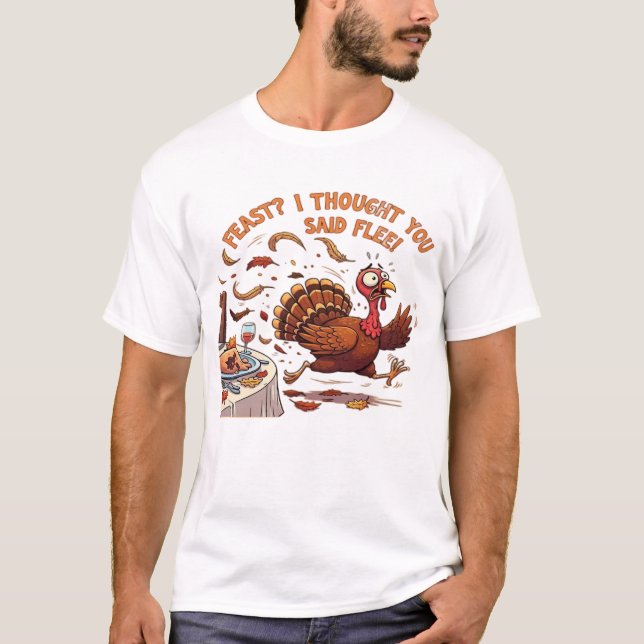 Camiseta Clássica de Ação de Graças de Peru de Fug (Frente)