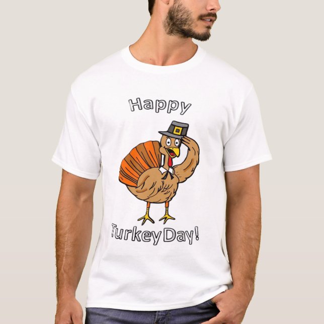 Camiseta Clássica de Ação de Graças (Estilo 2) (Frente)