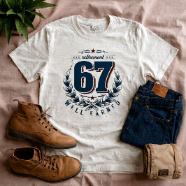 Camiseta Clássica de Aposentadoria 67 – Estilo Cra