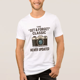 Camiseta Clássica de Câmera Vintage
