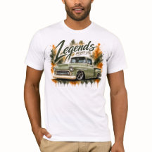 Camiseta Clássica de Caminhão Legends Never Die