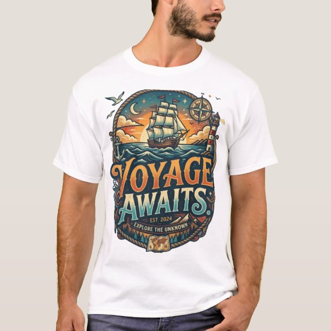 Camiseta Clássica de Conforto da Designer (Frente)