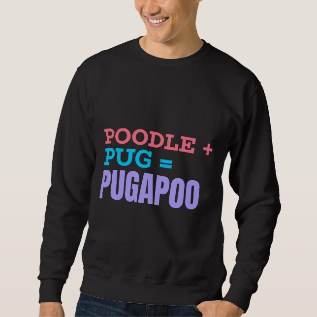 Camiseta Clássica de Definição de Mix Poodle Pug 5 (Frente)