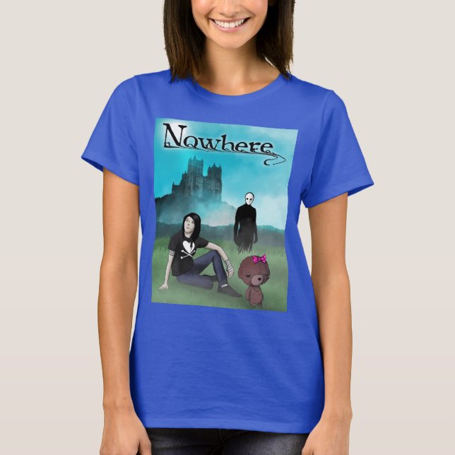 Camiseta clássica de design mulher em nenhum lugar (Frente)
