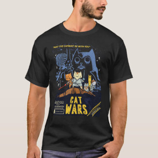 Camiseta Clássica de Guerra de Gato