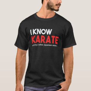 Camiseta clássica de KARATÊ ENGRAÇADA. EU SEI KARA