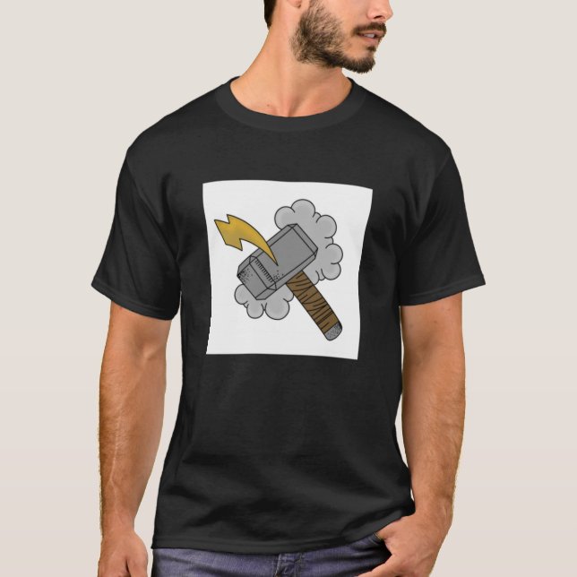 Camiseta Clássica de Martelo de Thor (Frente)