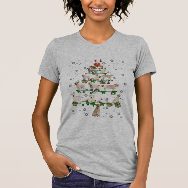 Camiseta Clássica de Natal Árvore de Natal Engraça (Frente)