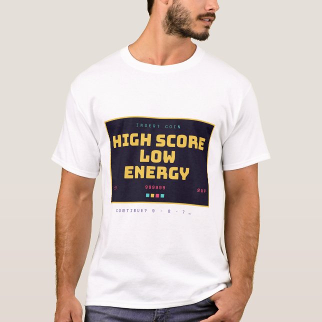 Camiseta Clássica de Videogames Retrô de Alta Pont (Frente)