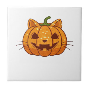 Camiseta Clássica Disco Cat Jack o'Lantern