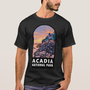 Camiseta Clássica do Crachá Acadia National Park