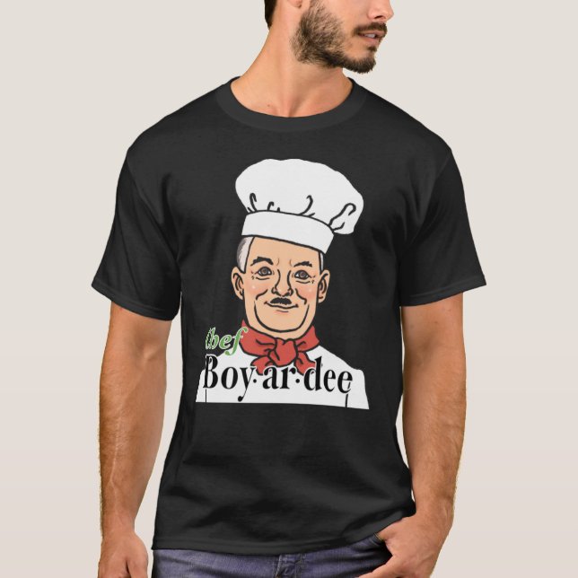 Camiseta Clássica do Garoto de Chef ar dee (Frente)