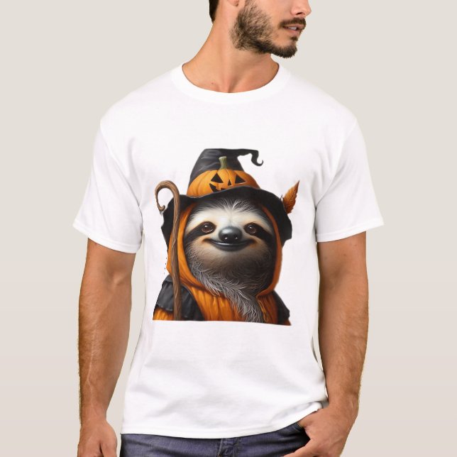 Camiseta Clássica do Halloween da Preguiça (Frente)