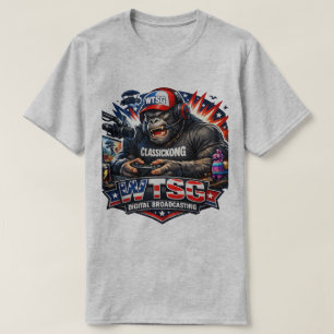 Camiseta Clássica do Kong WTSG Digital Broadcastin