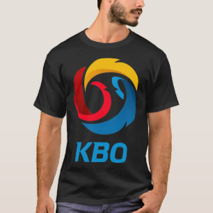 Camiseta Clássica do Logotipo KBO Baseball Coreano
