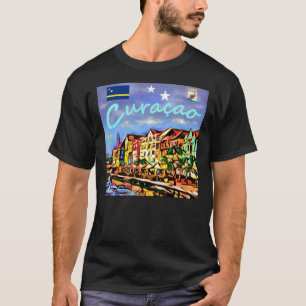 Camiseta Clássica do Poster de viagens Curacao