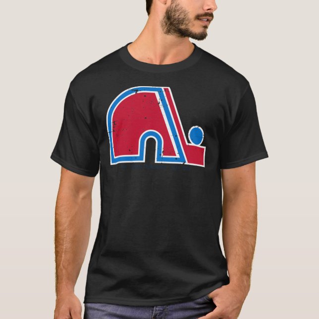 Camiseta Clássica do Quebec Nordiques (Frente)