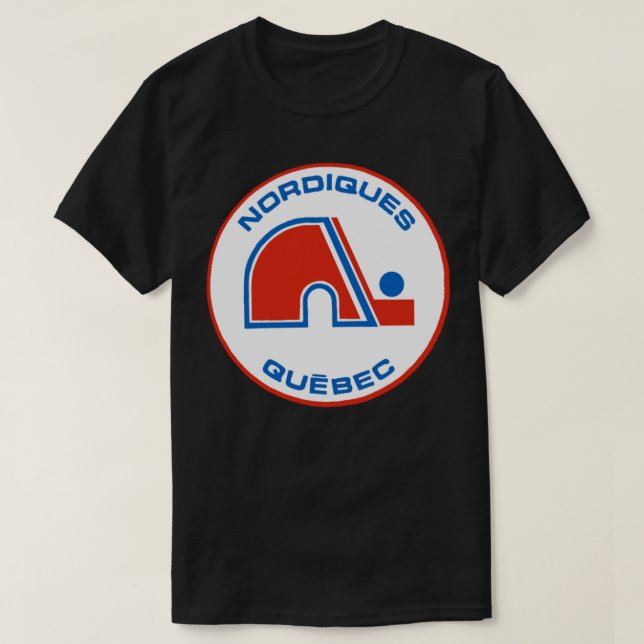 Camiseta Clássica do Quebec Nordiques (Frente do Design)