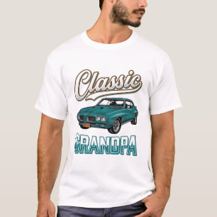 Camiseta Clássica do Vô com Desenho de Carro Antig