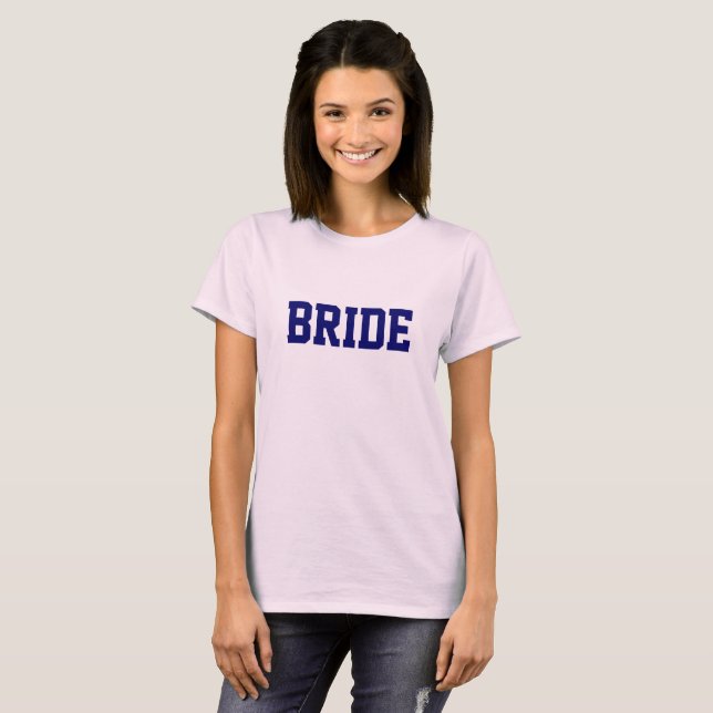 Camiseta Clássica Feminina Pink Bride (Frente Completa)