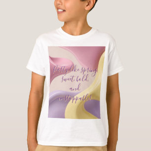 Camiseta clássica infantil com gráfico estiloso