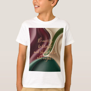Camiseta clássica infantil em gráfico elegante