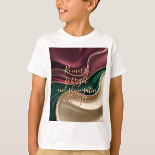 Camiseta clássica infantil em gráfico elegante