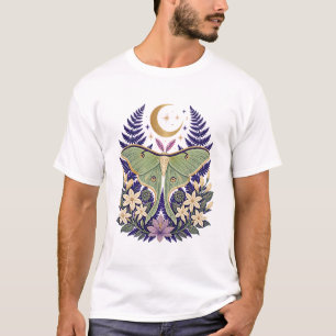 Camiseta Clássica Jardim Lunar de Mariposa Botânic