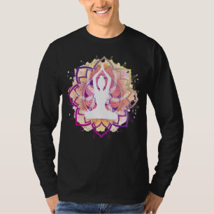 Camiseta Clássica Lotus Flor Mandala Yoga Meditação G