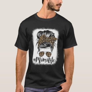 Camiseta Clássica Mimi Life Com Más-Padrões Do Leopard
