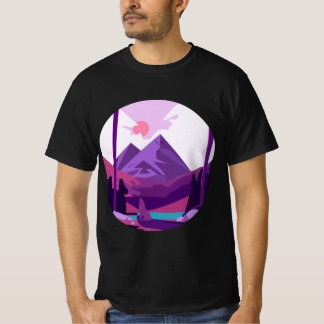 Camiseta Clássica Paisagista, Camisa-T.