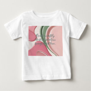 Camiseta clássica para bebê em gráfico elegante